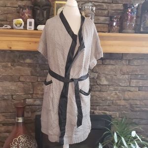 BEBE LONG  BELTED CARDIGAN  M/L